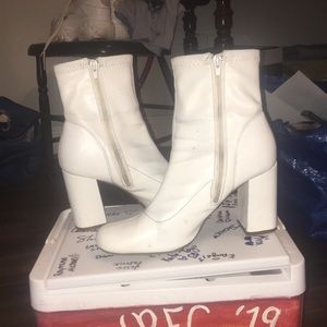 White Mia Booties